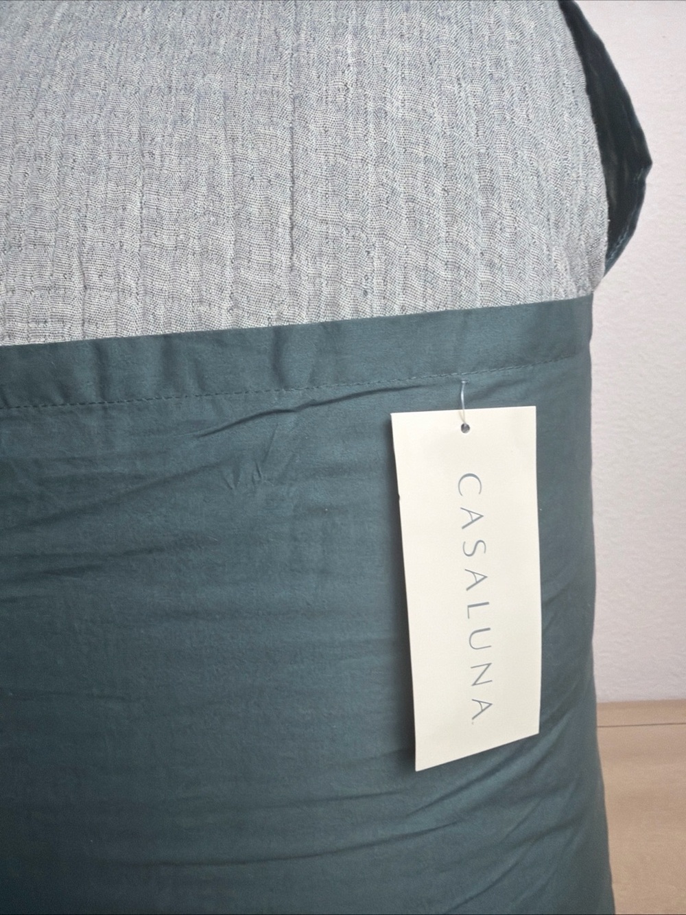 Casaluna 3 Piece Comforter Set Teal Blue QUEEN NEW - Picture 2 of 4